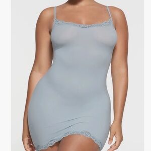 SKIMS Fits Everybody Lace Slip Dress